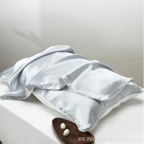 funda de almohada de seda estilo sobre de una sola cara de color puro de seda
